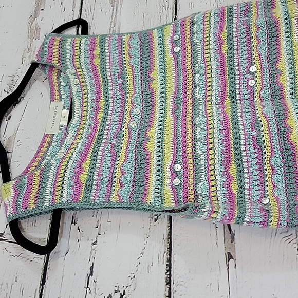 VTG 2000 Susan Bristol Crocheted Sleeveless Top - Picture 2 of 7